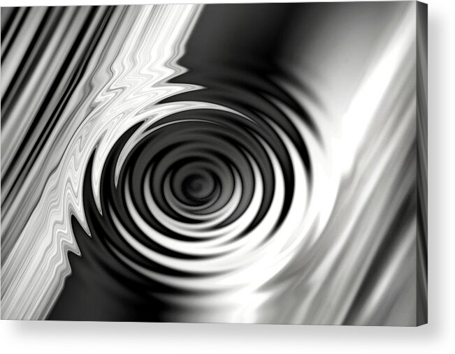 Abstract Acrylic Print featuring the photograph Wormhold Abstract by Don Johnson
