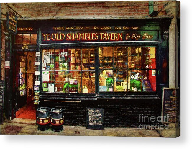 Shambles Acrylic Print featuring the photograph Ye Old Shambles Tavern by Stuart Row