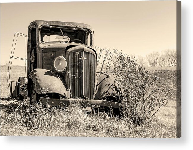 Vintage Truck Acrylic Print featuring the photograph Yesterday by Holly Ross