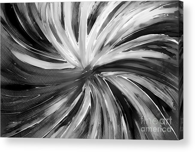 Painting Acrylic Zen Abstract Created From My Original Abstract Acrylic Print featuring the painting Zen Abstract A231716 by Mas Art Studio
