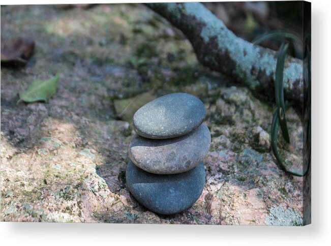 Stone Acrylic Print featuring the photograph Zen Stones by Arlene Carmel