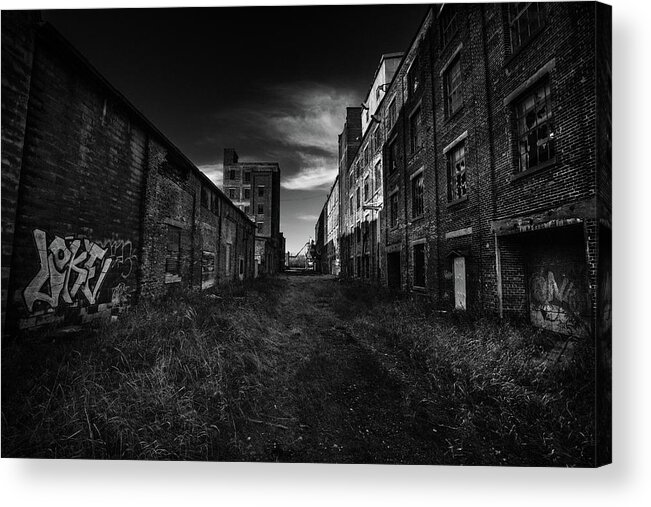 Abandoned Acrylic Print featuring the photograph Zombieland The Fort William Starch Company by Jakub Sisak