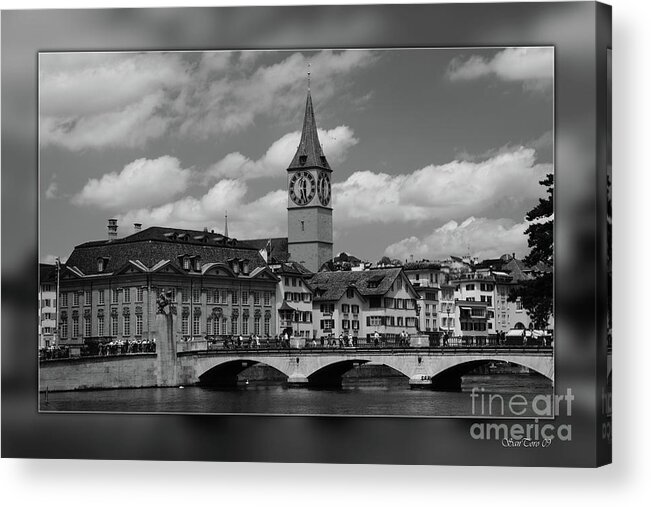 Zurich Acrylic Print featuring the photograph Zuerich by Bruno Santoro