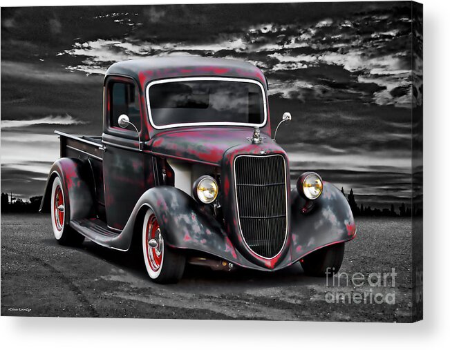 1935 Ford Pickup Truck Acrylic Print featuring the photograph 1935 Ford Pickup Truck by Dave Koontz