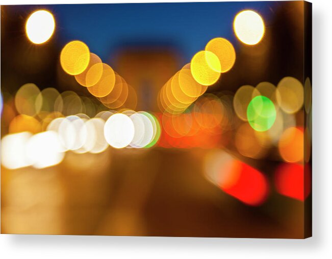 Outdoors Acrylic Print featuring the photograph Defocused Lights #1 by Stuart Dee