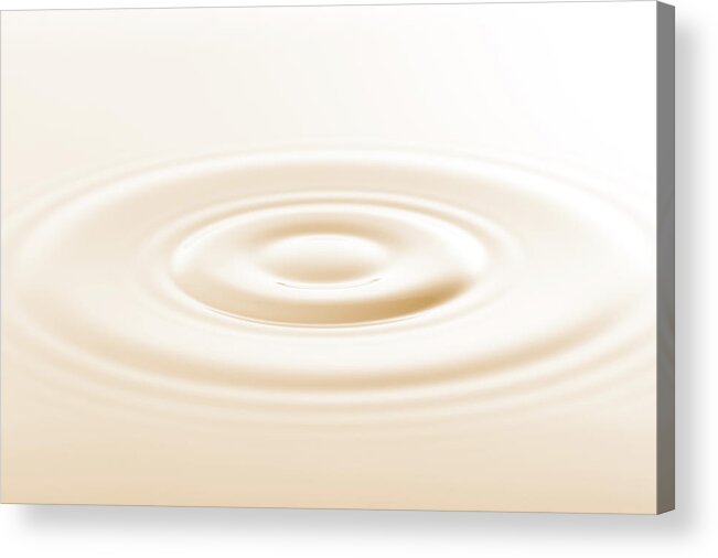 Concepts & Topics Acrylic Print featuring the photograph Drop Of Milk #1 by Ldf