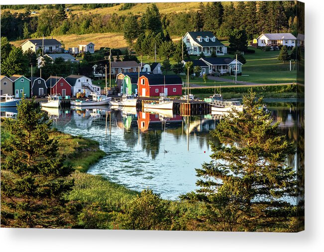 Pei Acrylic Print featuring the photograph French River Harbour #2 by Douglas Wielfaert