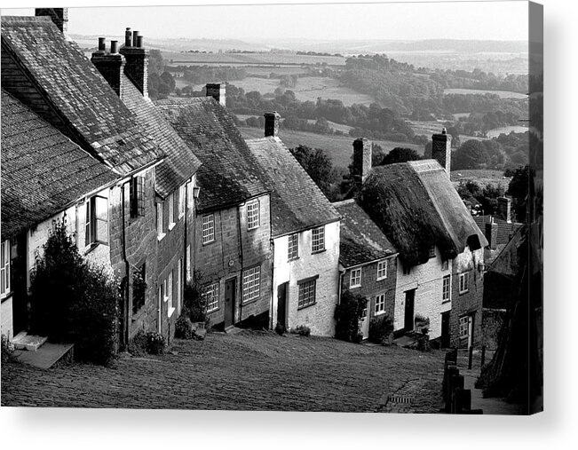 Thatched Roof Acrylic Print featuring the photograph Gold Hill by Jerry Griffin