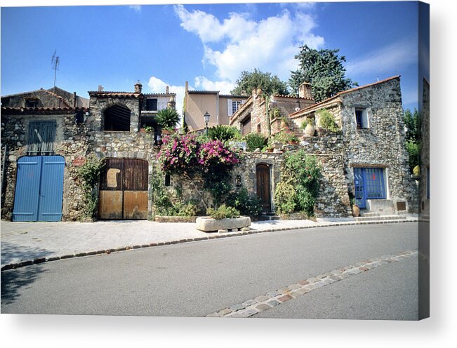 Tranquility Acrylic Print featuring the photograph Grimaud #1 by P. Eoche