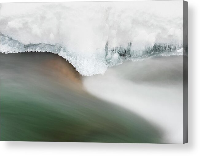 Long Exposure Acrylic Print featuring the photograph Ice Flow #1 by Scott Slone