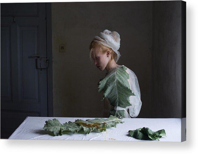 #portrait Acrylic Print featuring the photograph Lady Carduus #1 by Ma?gorzata Masarz