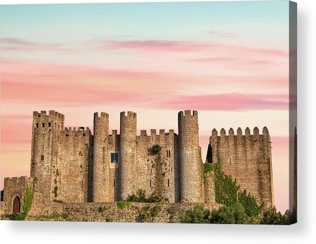 Medieval Acrylic Print featuring the photograph Medieval Castle of Obidos by David Letts