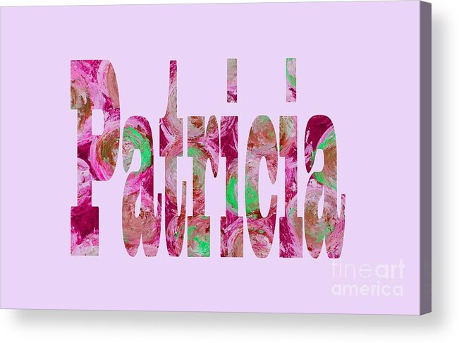 Patricia Acrylic Print featuring the digital art Patricia by Corinne Carroll