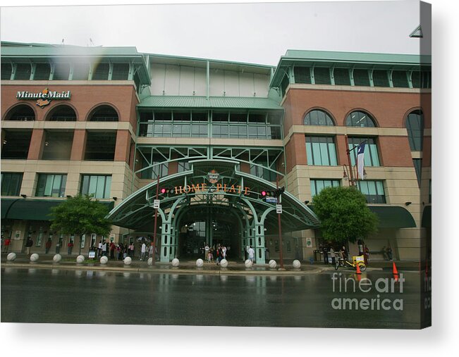 Scenics Acrylic Print featuring the photograph Pittsburgh Pirates V Houston Astros by Stephen Dunn