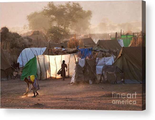 Condition Acrylic Print featuring the photograph Refugee Camp #1 by Peter Menzel/science Photo Library