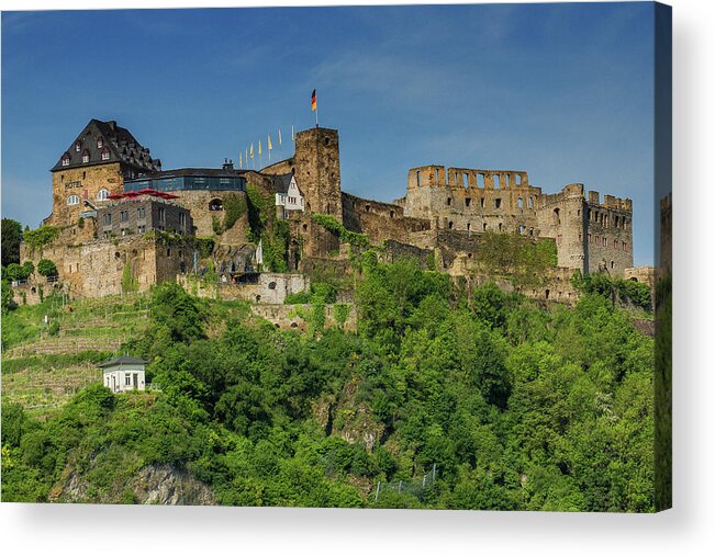Europe Acrylic Print featuring the photograph Rheinfels Fortress #1 by Donald Pash