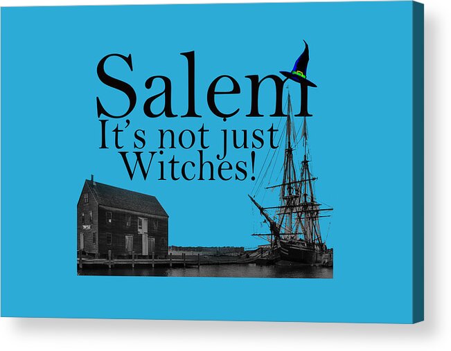 Autumn Acrylic Print featuring the digital art Salem Its not just for Witches by Jeff Folger