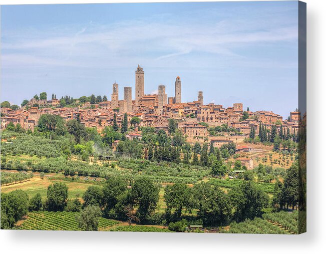 San Gimignano Acrylic Print featuring the photograph San Gimignano - Italy #1 by Joana Kruse