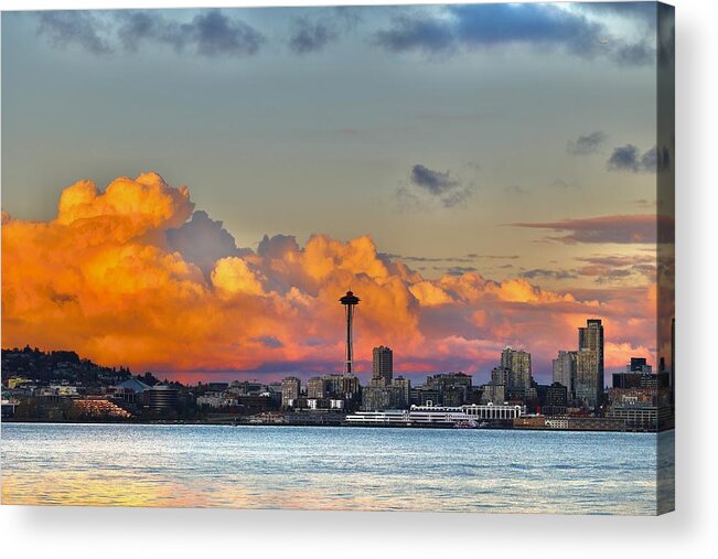  Acrylic Print featuring the photograph Seattle #1 by Seattlerainier-lu