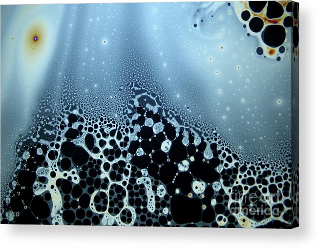 Soap Bubble Acrylic Print featuring the photograph Soap Bubble Film Iridescence #1 by Karl Gaff / Science Photo Library