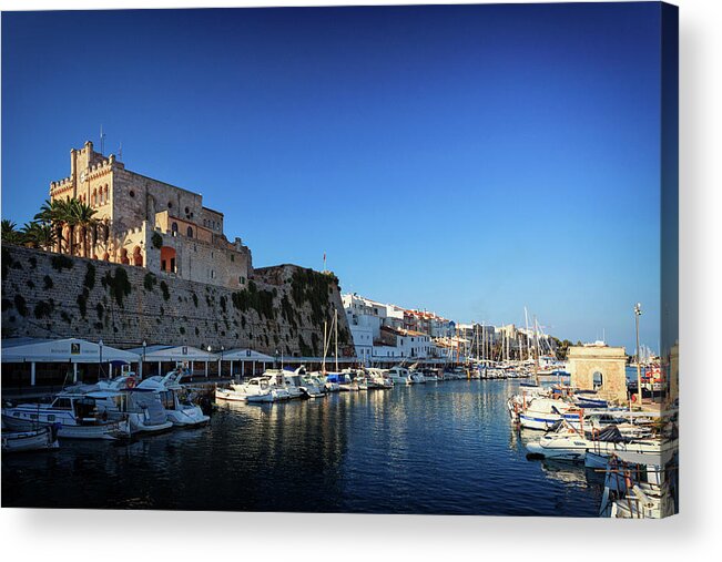 Tranquility Acrylic Print featuring the photograph Spain, Menorca, Ciutadella, Old Town #1 by Michele Falzone