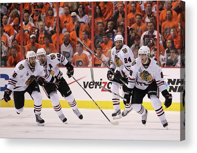 Playoffs Acrylic Print featuring the photograph Stanley Cup Finals - Chicago Blackhawks by Bruce Bennett