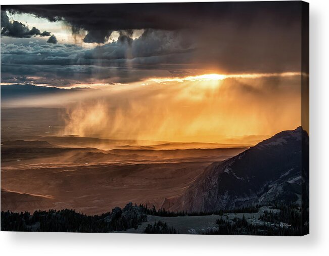 Beauty Acrylic Print featuring the photograph Storm Light #1 by Leland D Howard