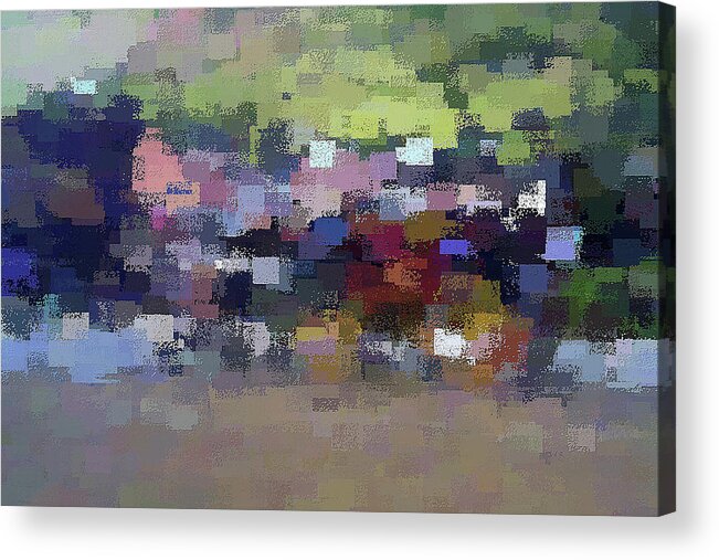 The Village Acrylic Print featuring the digital art The Village #1 by David Manlove