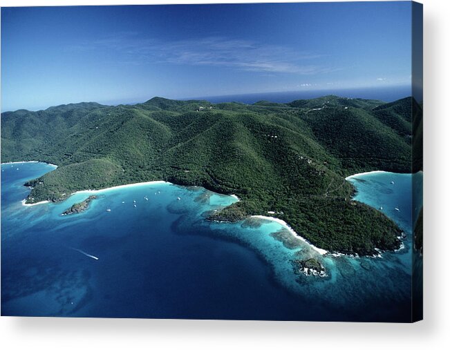 Scenics Acrylic Print featuring the photograph Trunk Bay, St. John, Us Virgin Is #1 by Dc Productions