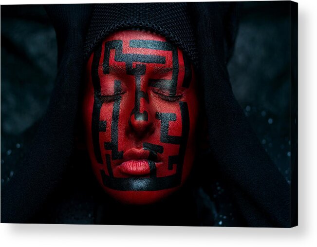 People Acrylic Print featuring the photograph Who Am I? #1 by Ivan Kovalev