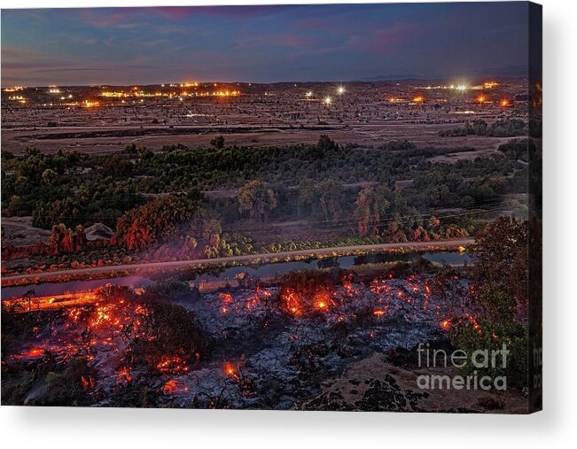 Air Pollution Acrylic Print featuring the photograph Wildfire #1 by Citizen Of The Planet/ucg/universal Images Group/science Photo Library