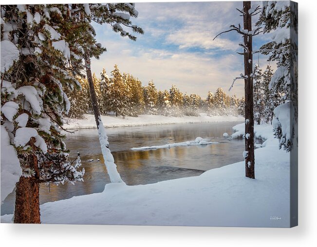 Idaho Scenics Acrylic Print featuring the photograph Winter Morning #1 by Leland D Howard