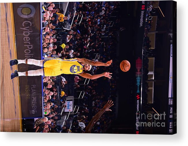 Damion Lee Acrylic Print featuring the photograph Charlotte Hornets V Golden State by Noah Graham