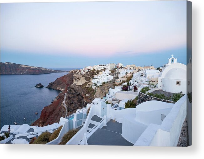 Tranquility Acrylic Print featuring the photograph Santorini Greece #12 by Neil Emmerson