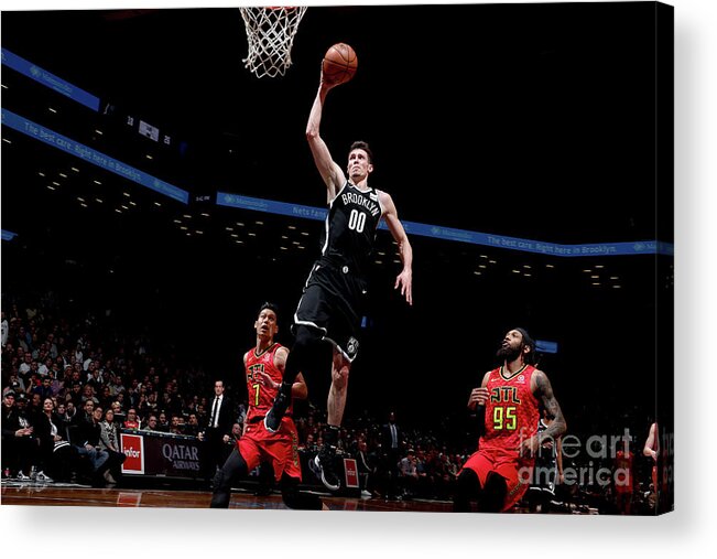 Nba Pro Basketball Acrylic Print featuring the photograph Atlanta Hawks V Brooklyn Nets by Nathaniel S. Butler