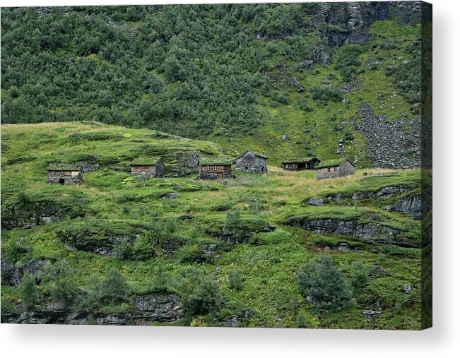 Geiranger Norway Acrylic Print featuring the photograph Geiranger Norway #13 by Paul James Bannerman