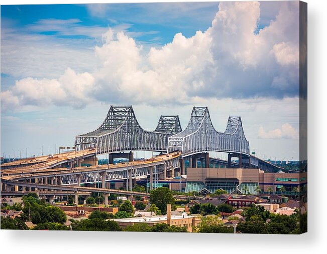 Landscape Acrylic Print featuring the photograph New Orleans, Louisiana, Usa At Crescent #13 by Sean Pavone