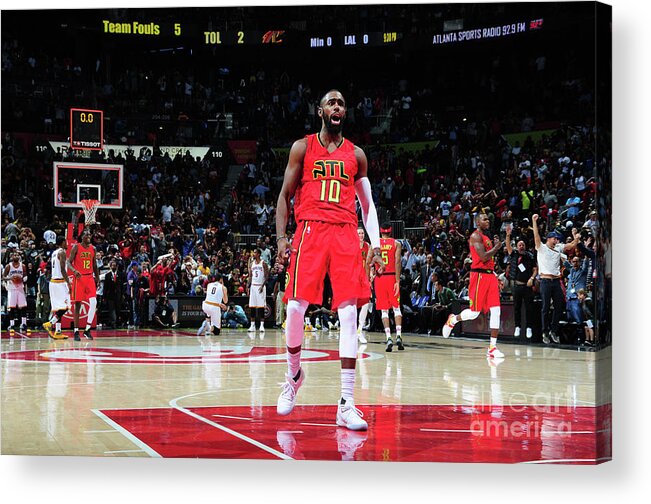 Tim Hardaway Jr Acrylic Print featuring the photograph Cleveland Cavaliers V Atlanta Hawks by Scott Cunningham