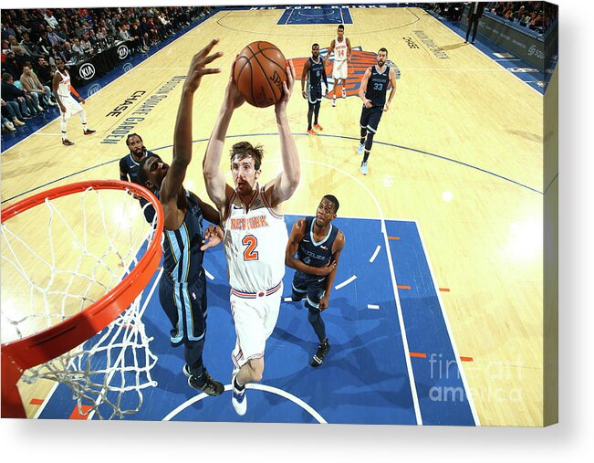 Luke Kornet Acrylic Print featuring the photograph Memphis Grizzlies V New York Knicks by Nathaniel S. Butler