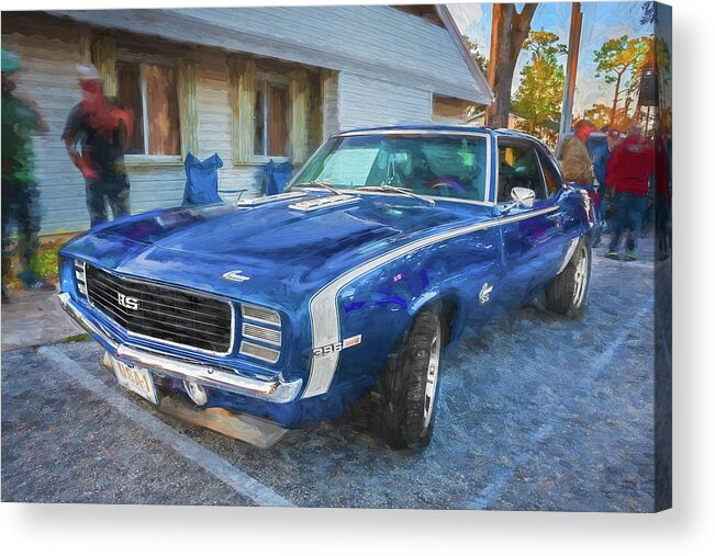 1969 Chevrolet Camaro Acrylic Print featuring the photograph 1969 Chevy Camaro RS 107  by Rich Franco