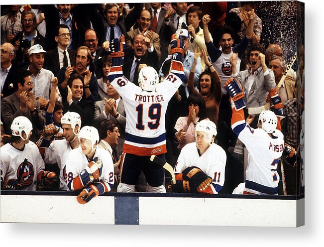 1980-1989 Acrylic Print featuring the photograph 1983 Stanley Cup Finals - Game 4 by B Bennett