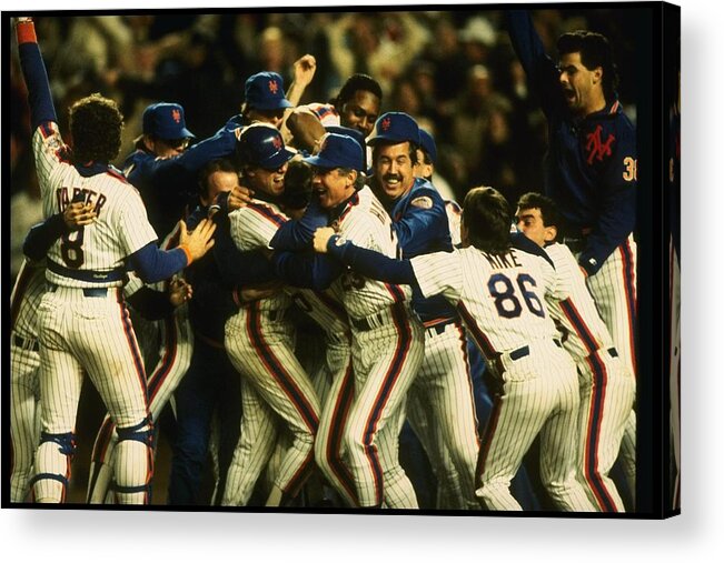1980-1989 Acrylic Print featuring the photograph 1986 World Series Mets by T.g. Higgins