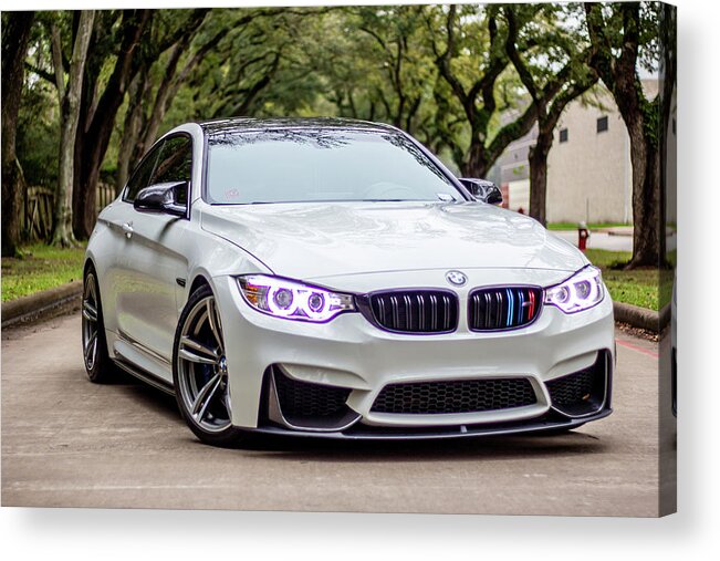 Car Bmw M4 Acrylic Print featuring the photograph Bmw M4 #2 by Rocco Silvestri