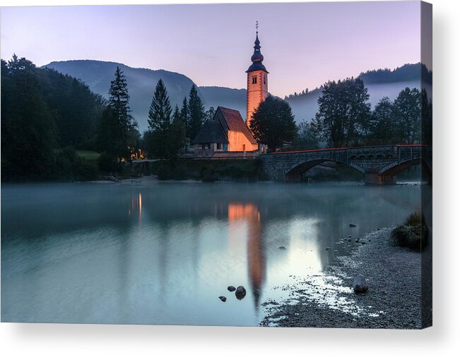 Lake Bohinj Acrylic Print featuring the photograph Bohinj - Slovenia #2 by Joana Kruse