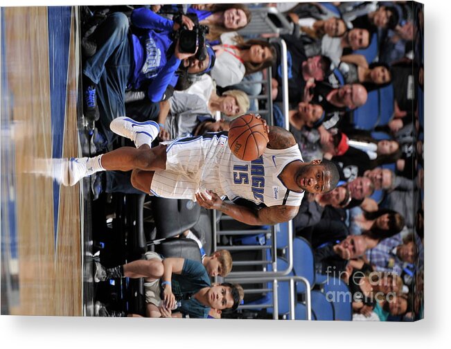 Rodney Purvis Acrylic Print featuring the photograph Brooklyn Nets V Orlando Magic by Gary Bassing