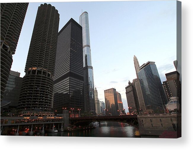 Downtown District Acrylic Print featuring the photograph Chicago, Illinois #2 by J.castro