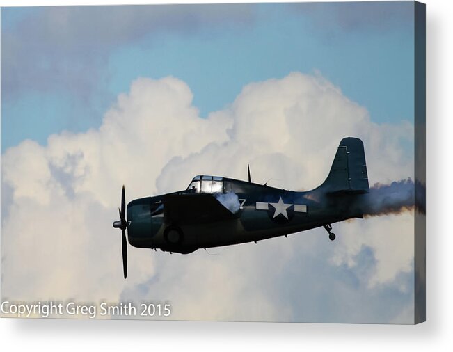 F4f Wildcat Acrylic Print featuring the photograph F4F Wildcat #2 by Greg Smith