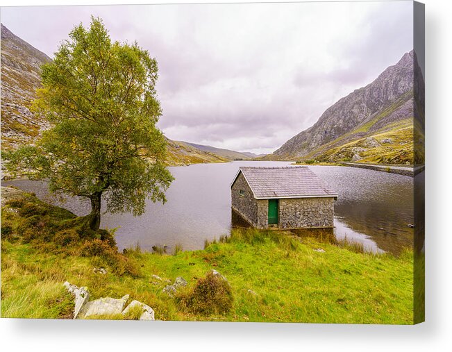 Autumn Acrylic Print featuring the photograph Llyn Ogwen Lake, In Snowdonia National Park #2 by Ran Dembo