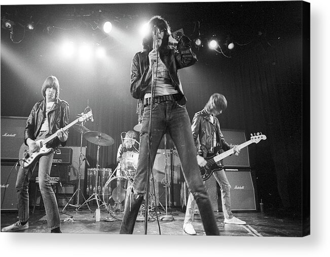 Concert Acrylic Print featuring the photograph Photo Of Ramones #2 by Michael Ochs Archives