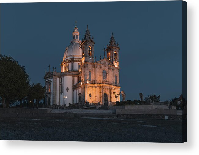 Architecture Acrylic Print featuring the photograph Sameiro by Abilio Oliveira